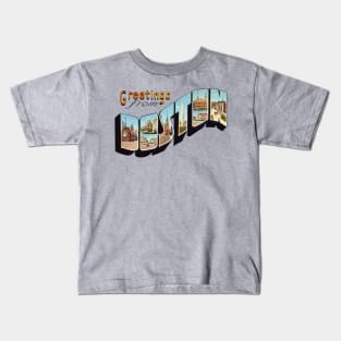 Greetings from Boston Kids T-Shirt